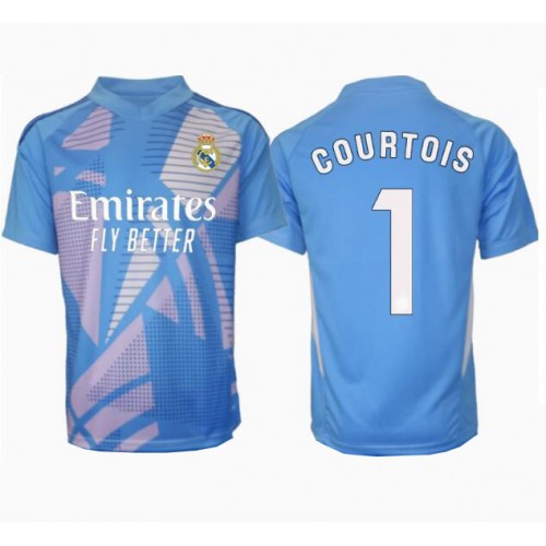 Moški Nogometni dresi Real Madrid Thibaut Courtois #1 Vratar Domači 2024-25 Kratek Rokav